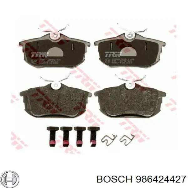 986424427 Bosch Колодки тормозные дисковые комплект