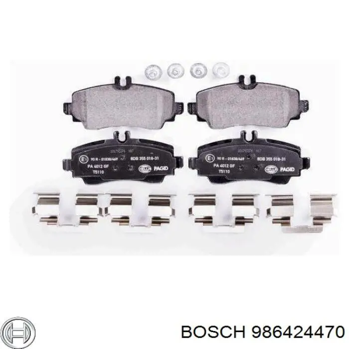 Передние тормозные колодки 986424470 Bosch