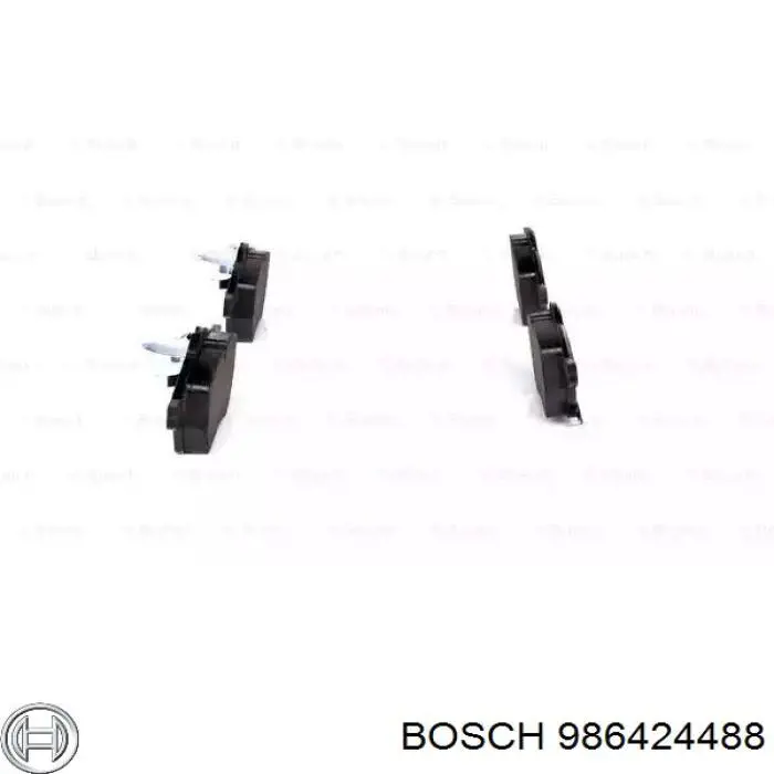 Передние тормозные колодки 986424488 Bosch