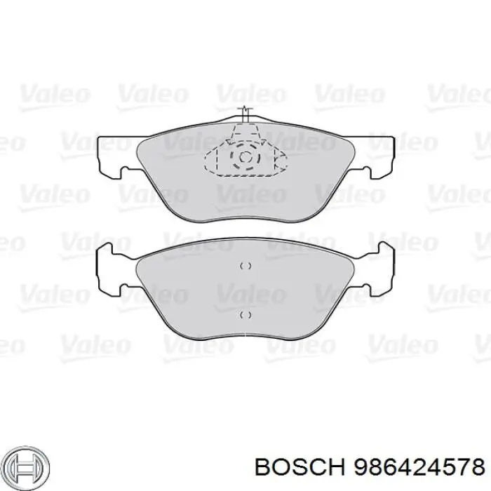 Колодки Bosch 986424578 цена, от 34.95 USD