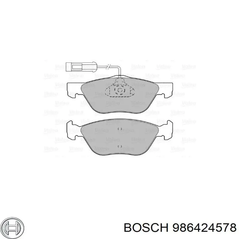 Купить 986424578 Bosch Колодки тормозные