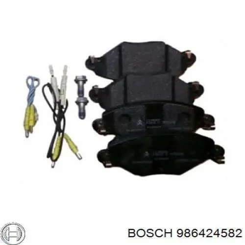 986424582 Bosch Колодки передние