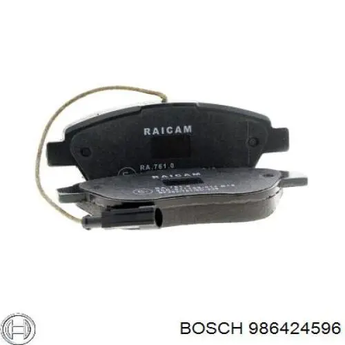 986424596 Bosch Колодки передние