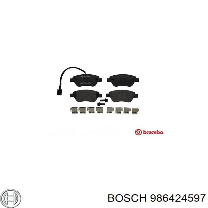 986424597 Bosch Колодки передние