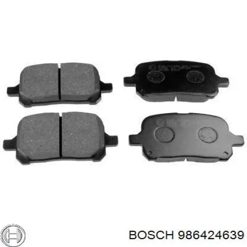 Передние тормозные колодки 986424639 Bosch