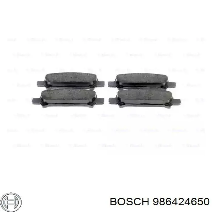 986424650 Bosch Колодки тормозные дисковые комплект