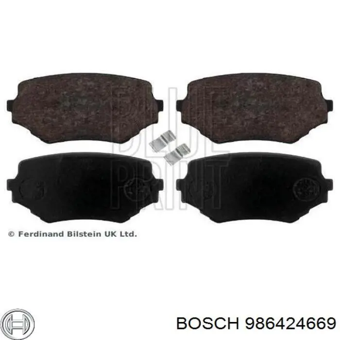 Колодки Bosch 986424669 цена, от 22.31 USD