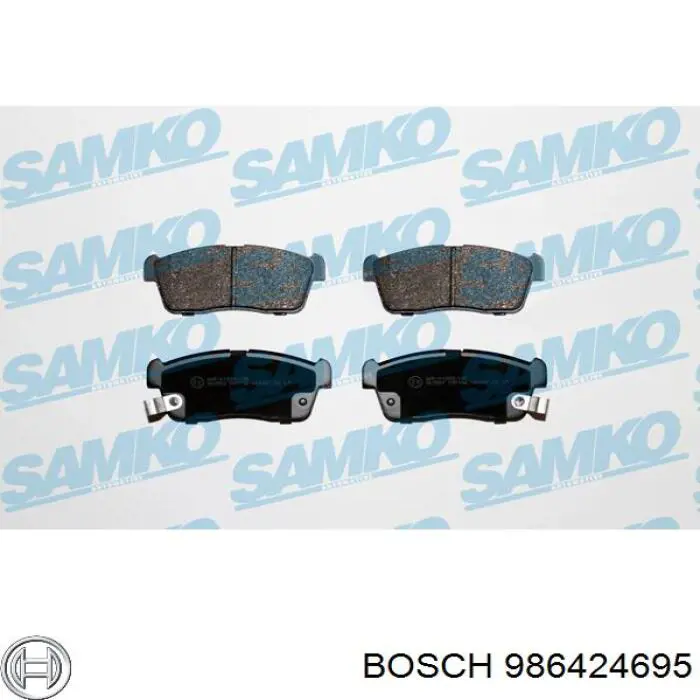 986424695 Bosch Колодки передние