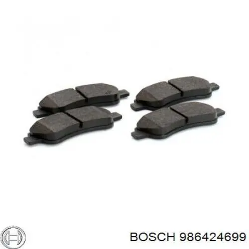 Колодки дисковые  Bosch 986424699 цена, от 30.97 USD