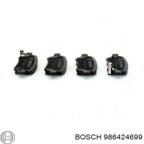 Задние тормозные колодки 986424699 Bosch