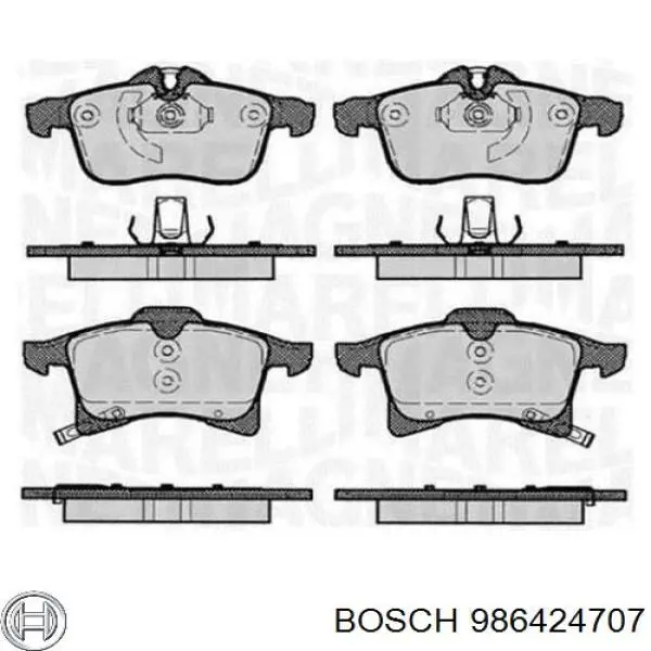 Колодки Bosch 986424707 цена, от 31.55 USD
