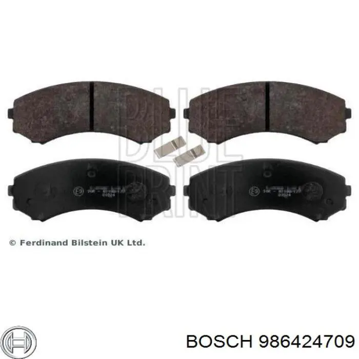 Купить 986424709 Bosch Колодки тормозные