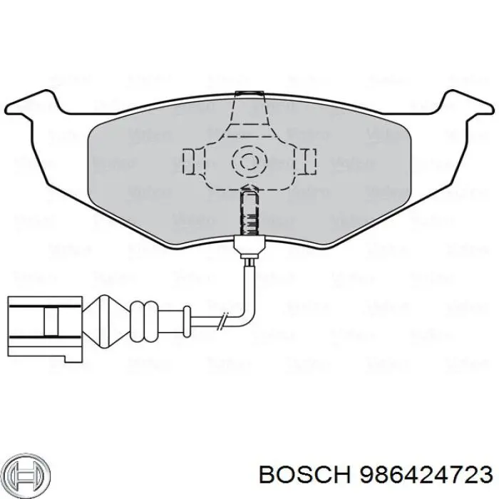 986424723 Bosch колодки тормозные передние дисковые