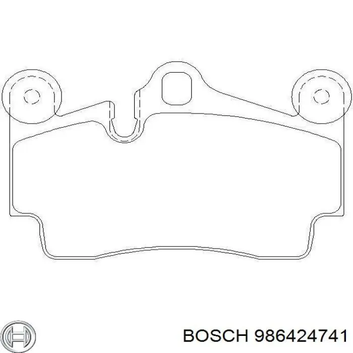 Задние тормозные колодки 986424741 Bosch
