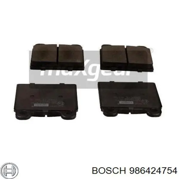 986424754 Bosch Колодки тормозные дисковые комплект