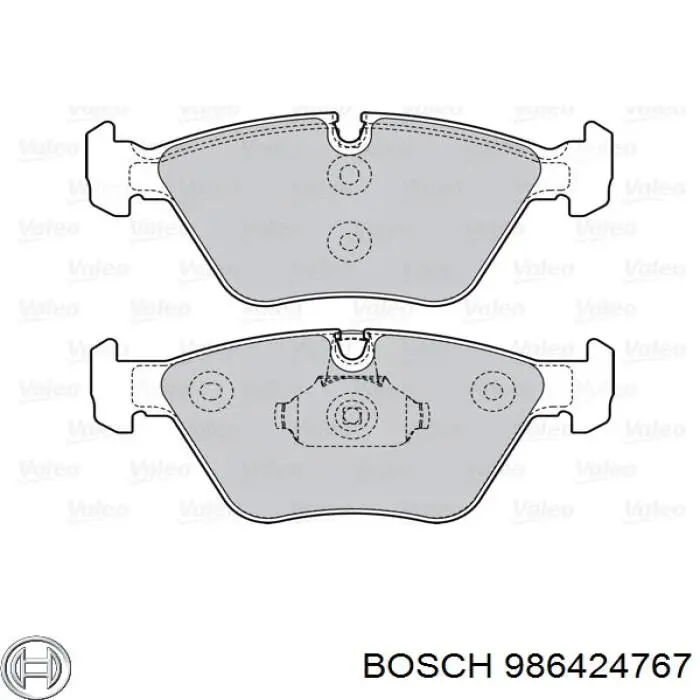 986424767 Bosch Колодки передние