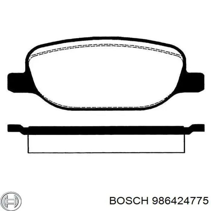 Колодки дисковые  Bosch 986424775 цена, от 27.35 USD