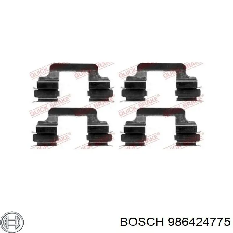 Задние тормозные колодки 986424775 Bosch