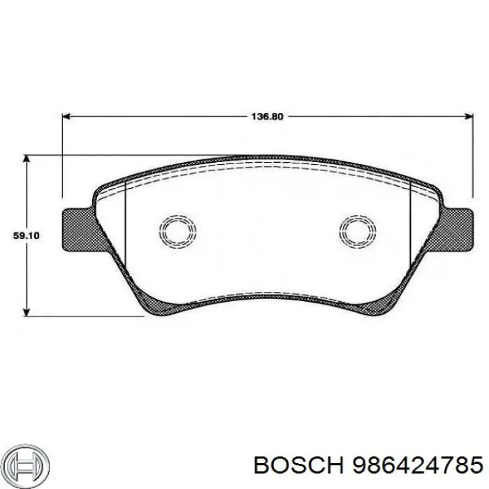 Колодки Bosch 986424785 цена, от 19.43 USD