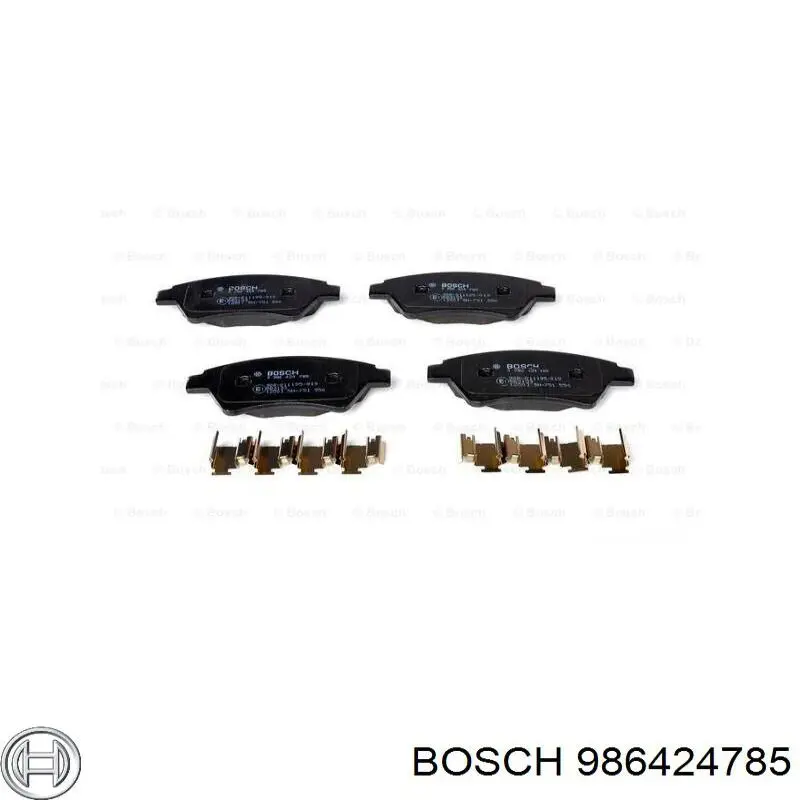 Передние тормозные колодки 986424785 Bosch