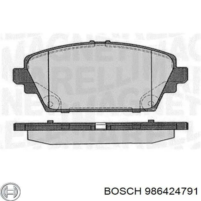 986424791 Bosch sapatas do freio dianteiras de disco