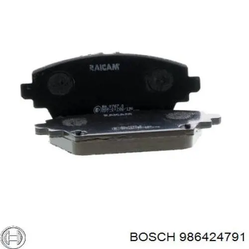 986424791 Bosch Колодки передние