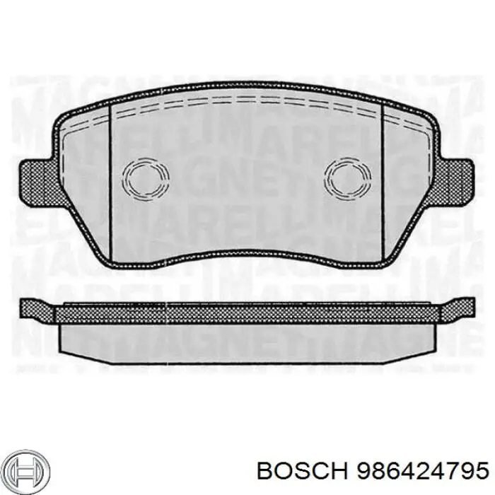 Колодки Bosch 986424795 цена, от 23.46 USD