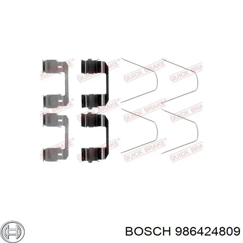 986424809 Bosch колодки тормозные передние дисковые