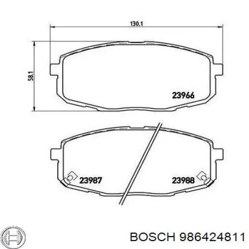 Колодки Bosch 986424811 цена, от 14.25 USD