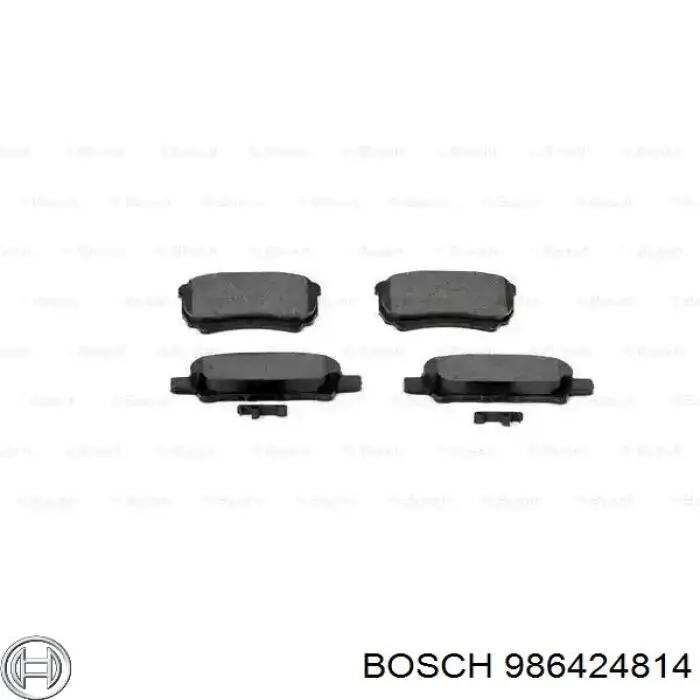 986424814 Bosch Колодки тормозные дисковые комплект