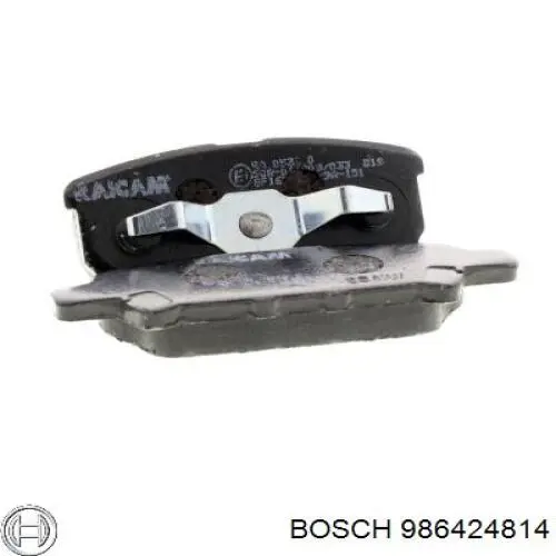 Задние тормозные колодки 986424814 Bosch