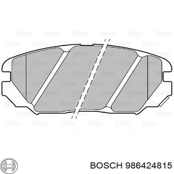 Передние тормозные колодки 986424815 Bosch