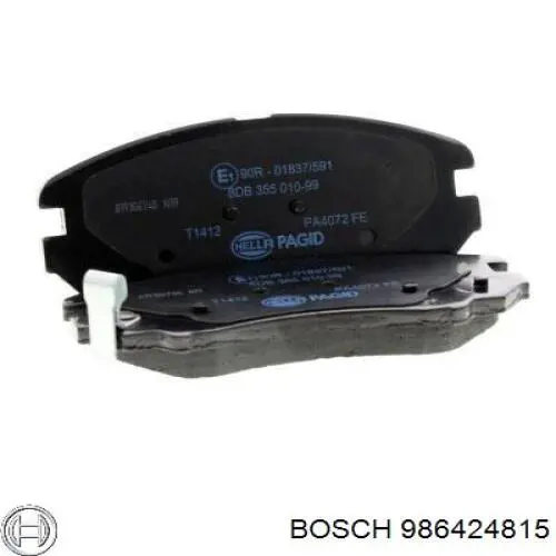986424815 Bosch Колодки передние