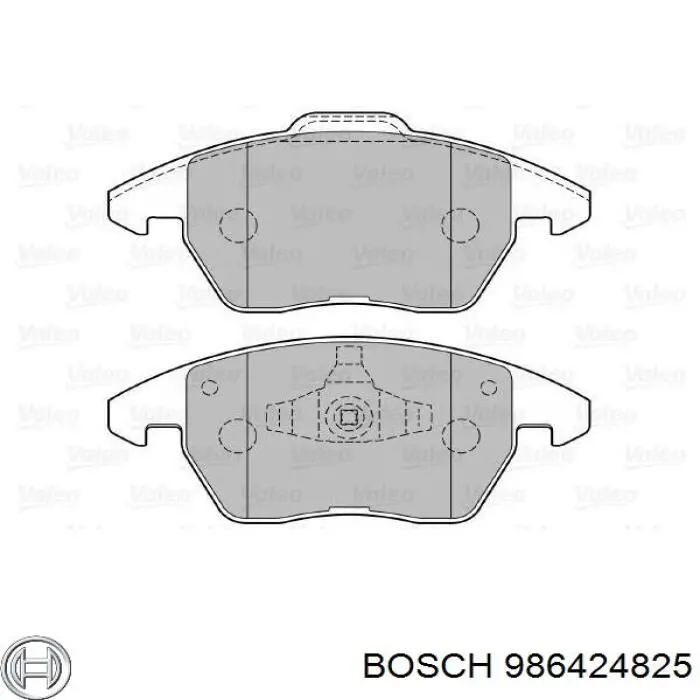 Передние тормозные колодки 986424825 Bosch