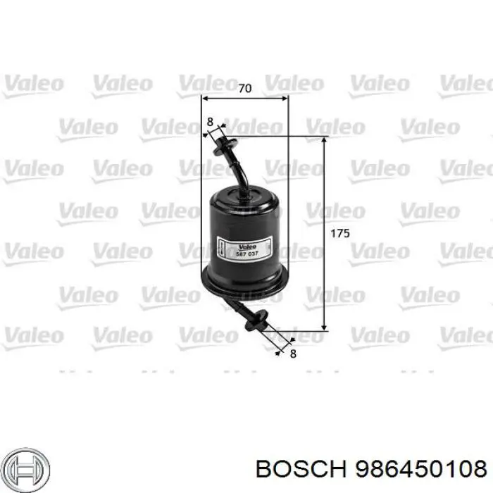 986450108 Bosch топливный фильтр