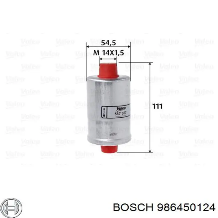 986450124 Bosch топливный фильтр