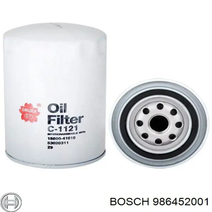 Фильтр масла Bosch 986452001