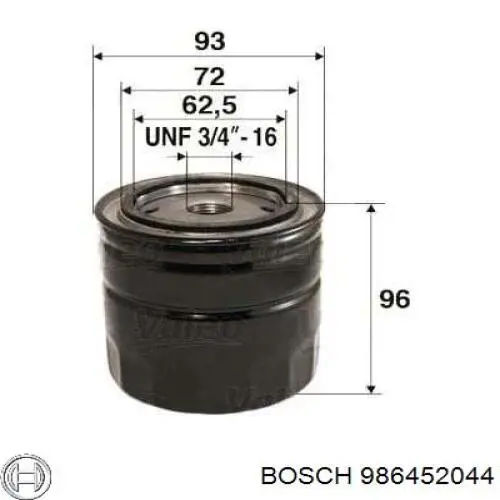 986452044 Bosch масляный фильтр