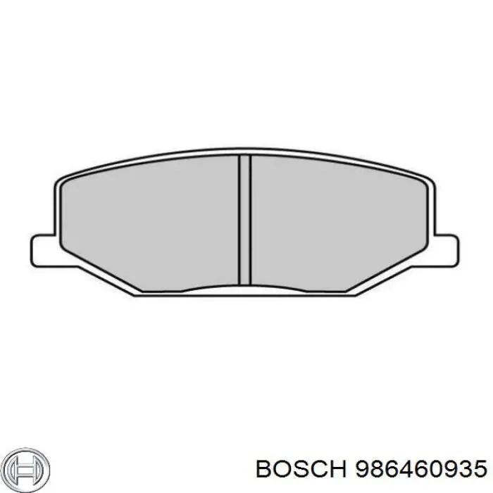 Купить 986460935 Bosch Колодки тормозные