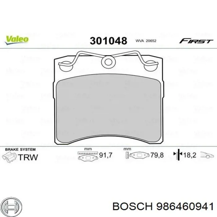 Колодки Bosch 986460941 цена, от 16.61 USD