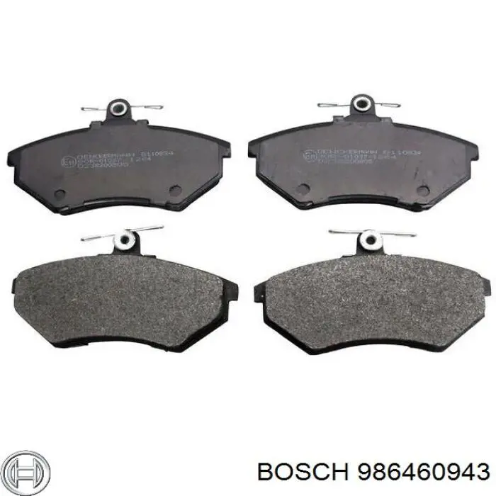 986460943 Bosch колодки тормозные передние дисковые