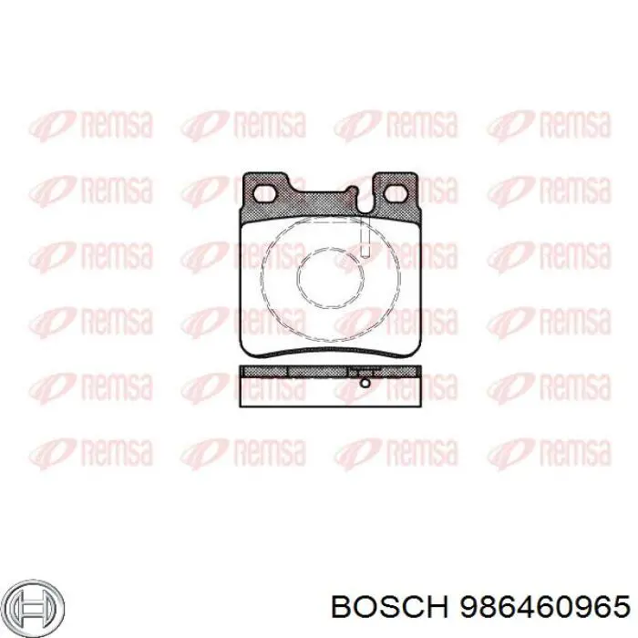 Купить 986460965 Bosch Колодки тормозные задние, дисковые