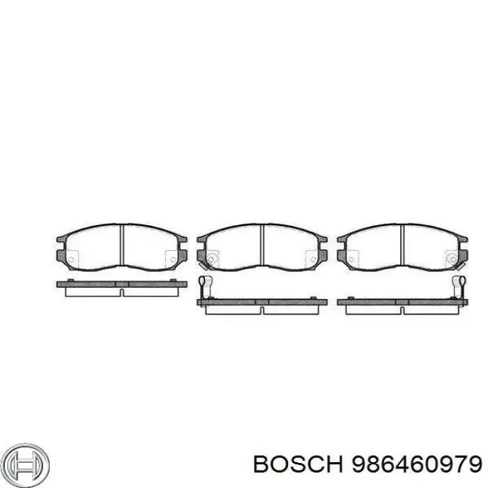 Купить 986460979 Bosch Колодки тормозные