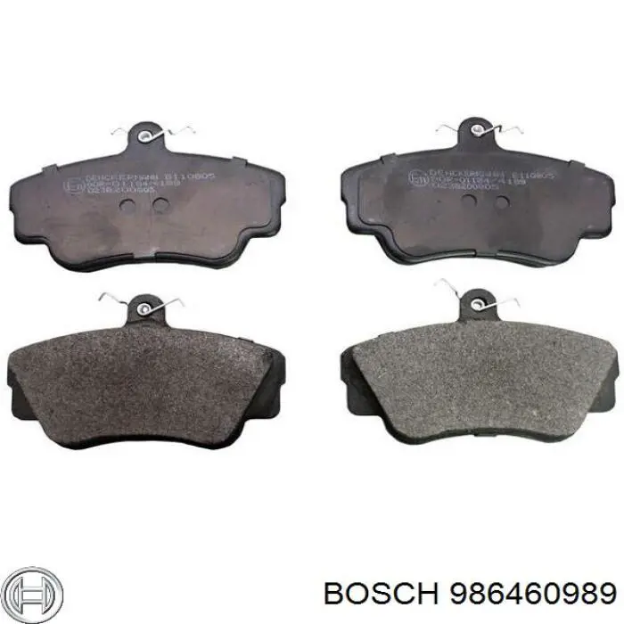 986460989 Bosch колодки тормозные передние дисковые
