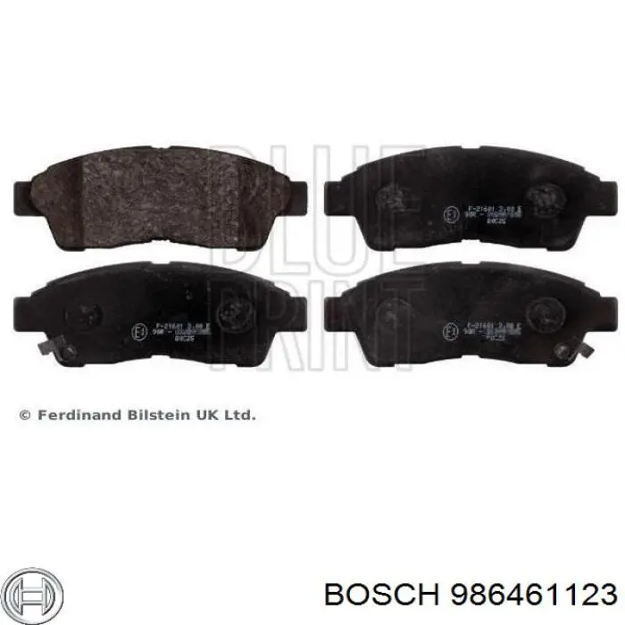 986461123 Bosch Колодки передние