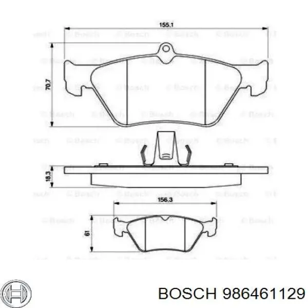 Колодки Bosch 986461129 цена, от 16.20 USD