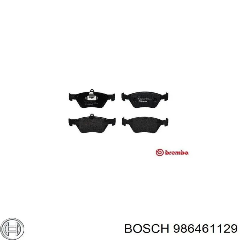 Передние тормозные колодки 986461129 Bosch