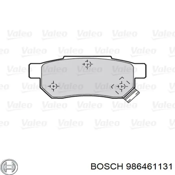Задние тормозные колодки 986461131 Bosch