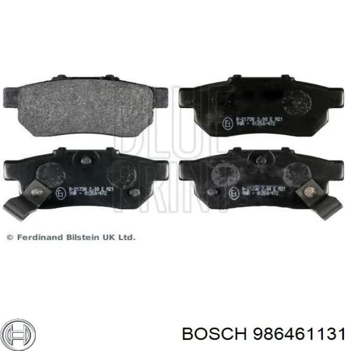 986461131 Bosch Колодки тормозные дисковые комплект