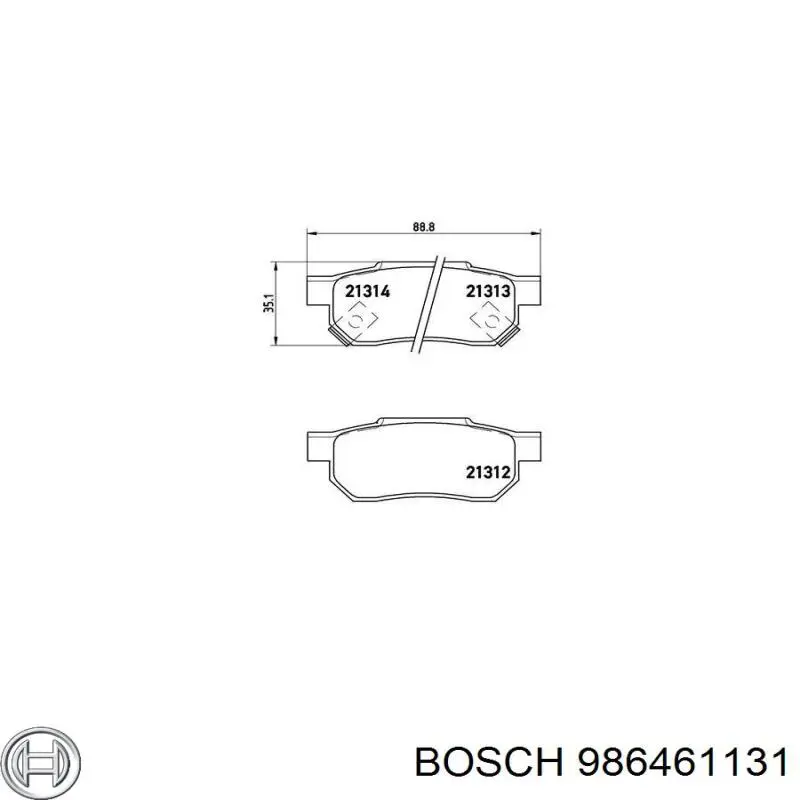 Колодки дисковые  Bosch 986461131 цена, от 16.14 USD